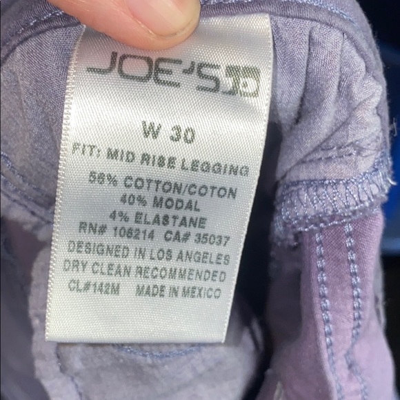 Joe’s 30 indigo mid rise legging jegging - Picture 5 of 5
